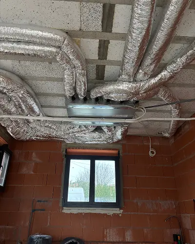 Climatisation air/air gainable - Réseau de gaines